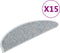 vidaXL - Trapmatten - zelfklevend - 15 - st - sisal-look - 56x17x3 - cm - blauw