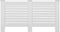 vidaXL Radiatorombouwen 2 st 172x19x81.5 cm MDF wit