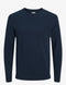JACK & JONES JPRCCHOWELL KNIT CREW NECK STYD AW24 - Herentrui - Ribgebreid - Ronde Hals - Blauw