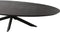 StarFurn Eettafel Brandy Zwart 160cm Ovaal