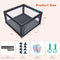 Coast Babybox - Speelbox met 50 Speelballen - Ademend Gaas - Donkergrijs