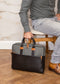 Berba Laptoptas Briefcase 15.6 inch Olly Zwart Groen