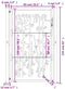 vidaXL - Poort - met - bamboe-ontwerp - 105x155 - cm - cortenstaal