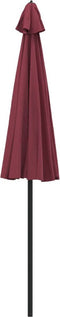 vidaXL - Parasol - met - aluminium - paal - 270 - cm - bordeauxrood