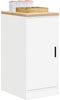 vidaXL - Garagekast - 40x51x85 - cm - massief - grenenhout - wit