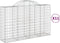 vidaXL - Schanskorven - 11 - st - gewelfd - 200x50x120/140 - cm - ijzer