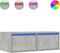 vidaXL - Tv-meubel - met - LED-verlichting - 75x35,5x25 - cm - betongrijs