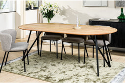 Eettafel Kingston ovaal 220 cm - Naturel | BY-OLAF
