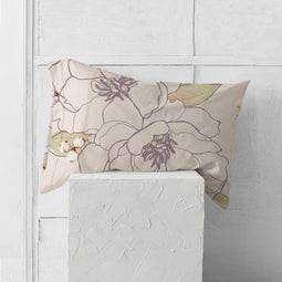 Happy Friday Pillow cover White Peonies (D) 50x75 cm (x2) Multicolor