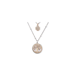 Amen Dames Ketting 925 sterling zilveren 27 Zirconia One Size 88160037