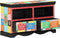 vidaXL - TV-kast - Meerkleurig - 80x35x50 - cm - Massief - Mango - Hout