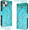 iMoshion Hoesje Geschikt voor iPhone 15 Hoesje - iMoshion Design Softcase Bookcase - Blauw / Blossom