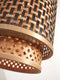 GOOD&MOJO Hanglamp Bhutan - Bamboe/Zwart - Ø18x35cm - - Hanglampen Eetkamer, Slaapkamer, Woonkamer