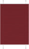 vidaXL - Plissé - rolgordijn - 85x150 - cm - stofbreedte - 84,4 - cm - bordeauxrood