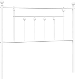 vidaXL - Hoofdbord - 100 - cm - metaal - wit