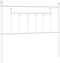vidaXL - Hoofdbord - 100 - cm - metaal - wit