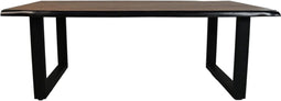 HSM Collection Eettafel Rechthoekig U-poot 200cm Walnoot Bruin Acaciahout/Metaal