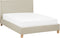 SENNEZ - Tweepersoonsbed - Beige - 140 x 200 cm - Polyester