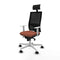 Bureaustoel met hoofdsteun Piqueras y Crespo 4B026N1 Bruin