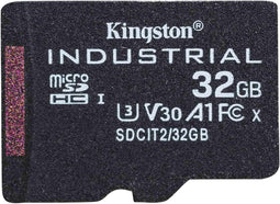 Kingston Industrial - microSDHC - 32GB - UHS-I U3 V30 - Zwart