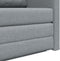 vidaXL - Vloersofa - Bed - 2-in-1 - Lichtgrijs - 124x71x78 - cm - Stof