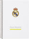 Real Madrid C.F. - Notitieboekje A5 - 80 Lakens - Wit