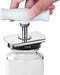 Techvavo® Potopener - Ergonomische Dekselopener - Antislip Handgreep - RVS/Wit