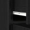 vidaXL - Sideboard - Zwart - Eiken - 70x30x80 - cm - Engineered - Hout - en - Staal