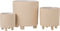 J-Line bloempot Zand - keramiek - beige - large - Ø 26 cm