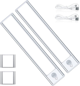 22x LED-onderbouwverlichting keuken met 31 LED's, 2 stuks 20 cm (15x zilver 7x zwart)