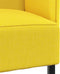 vidaXL - Hoge - Rug - Sofa - Lichtgeel - 109x56x121 - cm - Stof