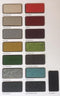 Akoestische wand Wolvilt breed 80CM hoog 140CM kleur wolvilt Geel WV09 kleur beugel Aluminium (RAL9006)