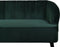 ALSVAG - Driezitsbank - Smaragdgroen - Fluweel