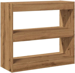 vidaXL - Boekenkast/kamerscherm - 80x30x72 - cm - artisanaal - eikenkleur