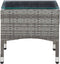 vidaXL - Salontafel - 60x40x36 - cm - poly - rattan - grijs