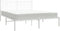 vidaXL - Bedframe - met - hoofdbord - metaal - wit - 150x200 - cm