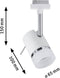 230V-railsysteem lamp Paulmann Pipe 95363 GU10 N/A Vermogen: 10 W N/A
