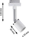 230V-railsysteem lamp Paulmann Pure II 95333 GU10 N/A Vermogen: 10 W N/A