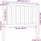 vidaXL - Hoofdbord - 106x6x101 - cm - massief - grenenhout - wit