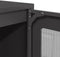 vidaXL - Dressoir - 100,5x39x107 - cm - koudgewalst - staal - zwart