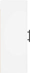 vidaXL - Wandkast - 34,5x34x90 - cm - bewerkt - hout - wit