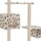 vidaXL - Kattenkrabpaal - met - sisal - krabpalen - 260 - cm - pootafdrukken - beige