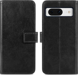 iMoshion Hoesje Geschikt voor Google Pixel 8 Hoesje Met Pasjeshouder - iMoshion Luxe Bookcase - Zwart
