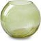 Bolvaas met ringen 'janine' groen h12,5 d15 cm