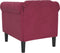 vidaXL Fauteuil fluweel wijnrood