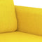 vidaXL - Tweezitsbank - 140 - cm - stof - lichtgeel