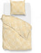 Zohome Agnetha Dekbedovertrek - Lits-jumeaux - Katoensatijn - 240x200-220cm - Geel