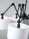 it's about RoMi Hanglamp Amsterdam - Zwart/Wit - Ø120cm - 5L - Modern,Scandinavisch - Hanglampen Eetkamer, Slaapkamer, Woonkamer