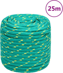 vidaXL - Boottouw - 18 - mm - 25 - m - polypropyleen - groen