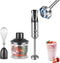 Royalty Line® ESMS800 Staafmixer - 3 in 1 Staafmixer Set - 800W Hakmolen & Garde - Handmixer Met Snelheidsinstellingen - RVS
